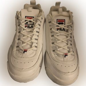 Ladies FILA athletic shoes white size 7